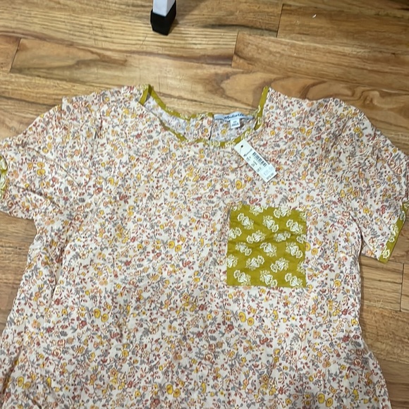 Madewell NWT XS boho button back top - Picture 3 of 4